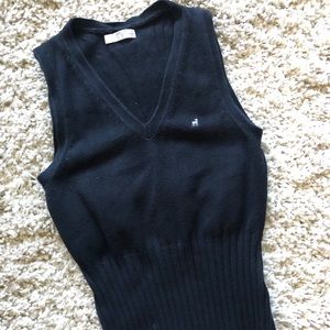 Black sweater vest